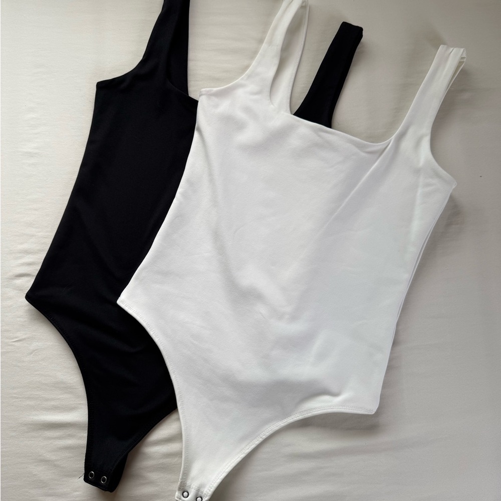 Abercrombie & Fitch Black and White Bodysuit Duo